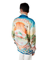 Tennis Club Long Sleeve Silk Shirt