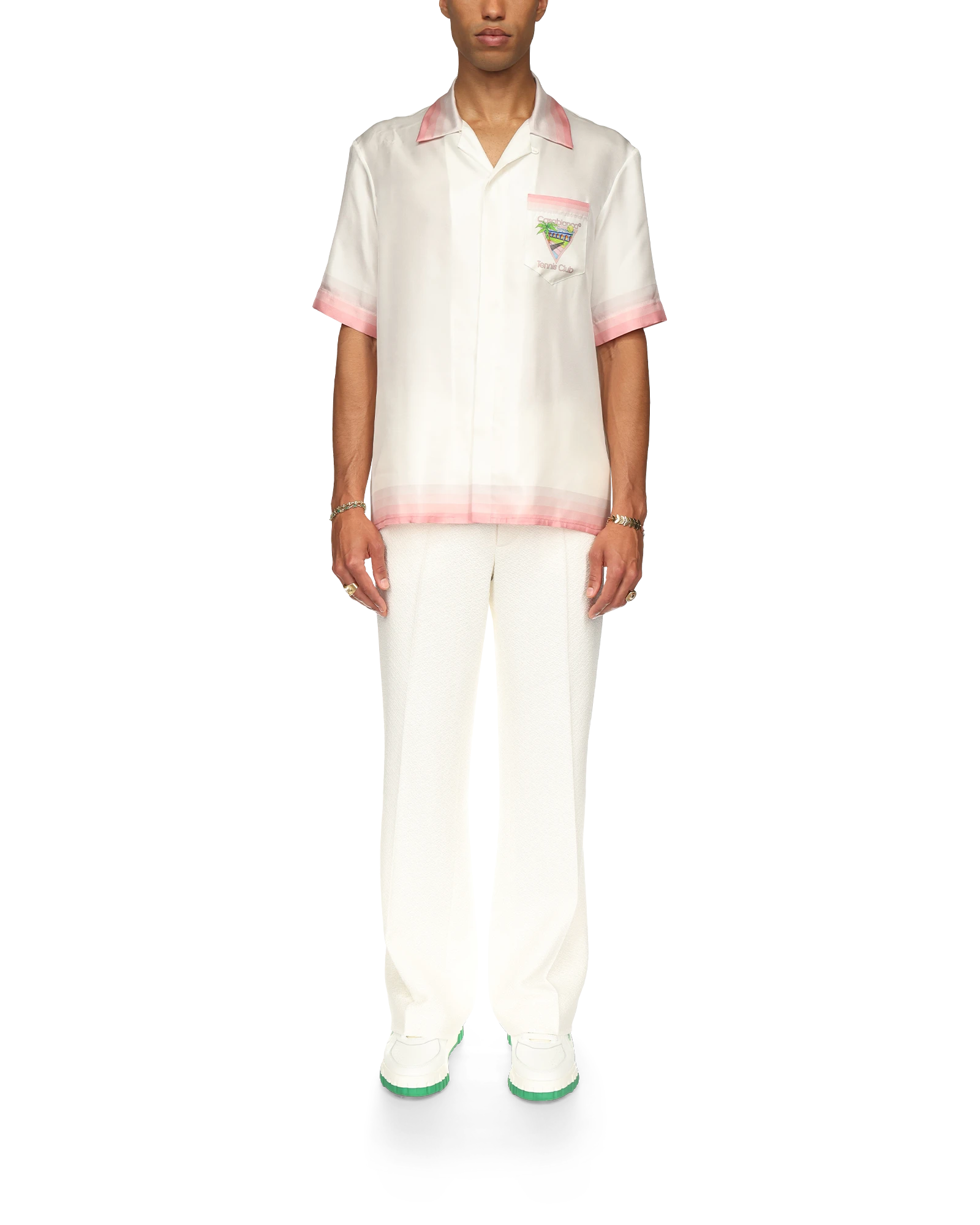 Tennis Club Icon Short Sleeve Silk Shirt