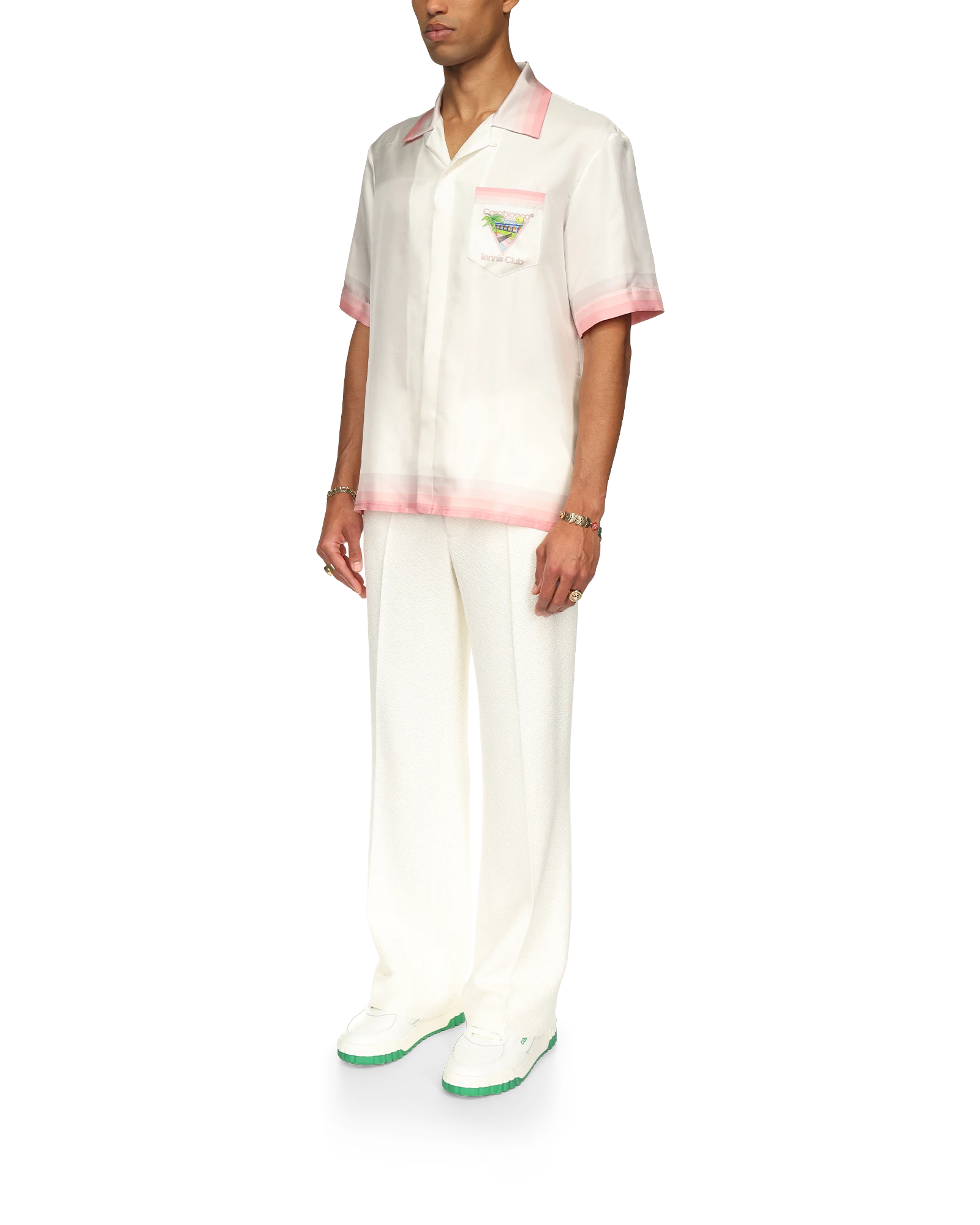 Tennis Club Icon Short Sleeve Silk Shirt