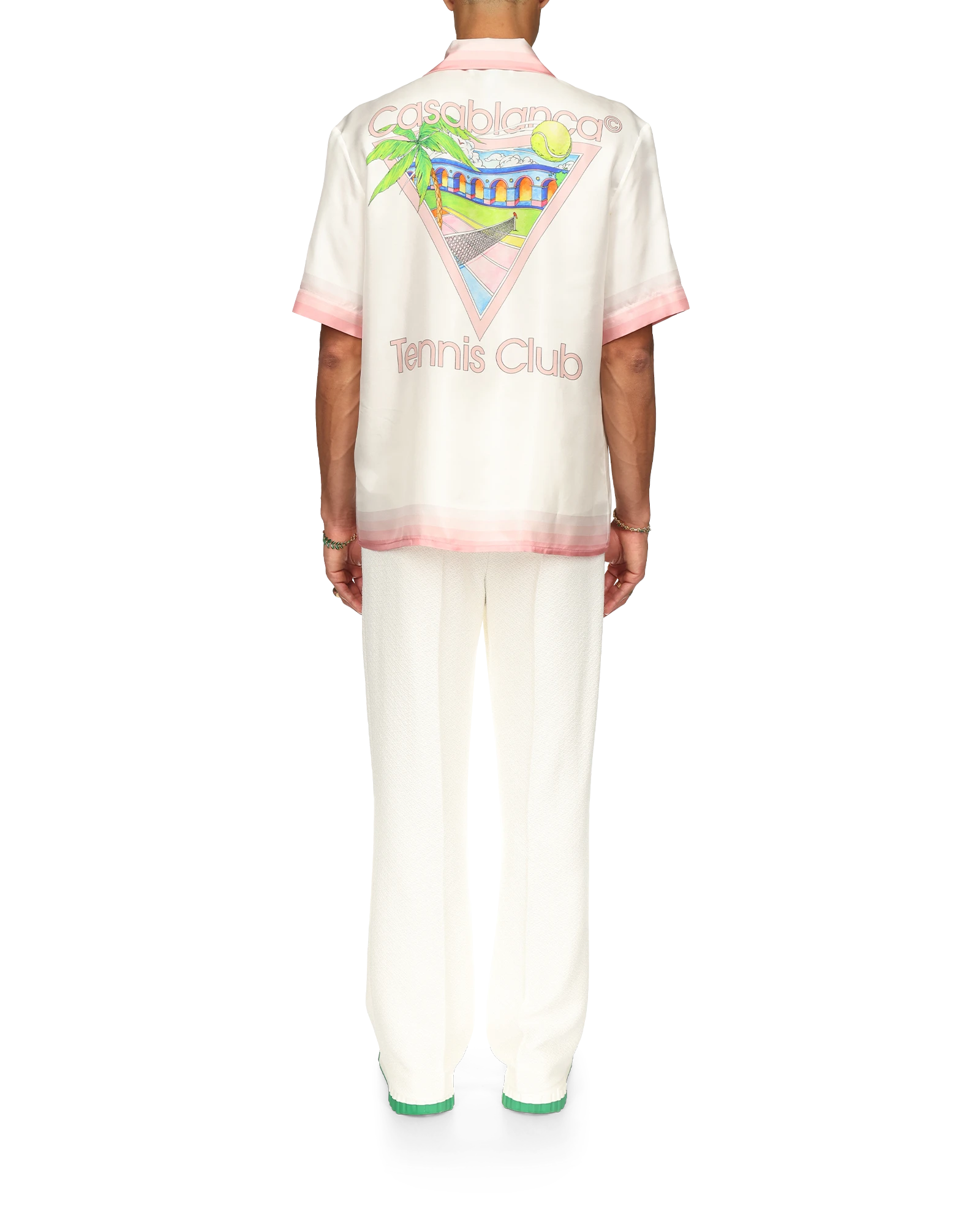 Tennis Club Icon Short Sleeve Silk Shirt