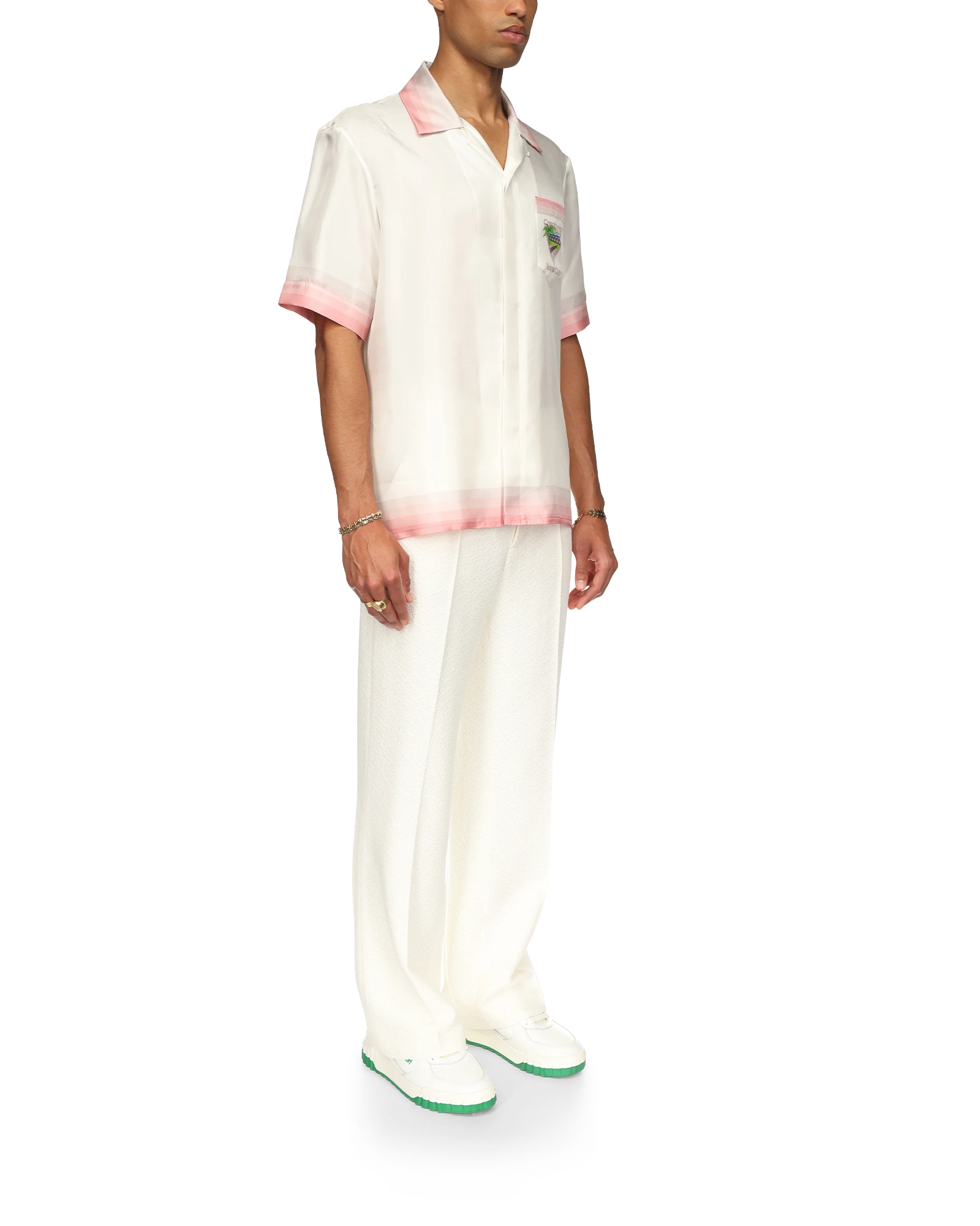 Tennis Club Icon Short Sleeve Silk Shirt