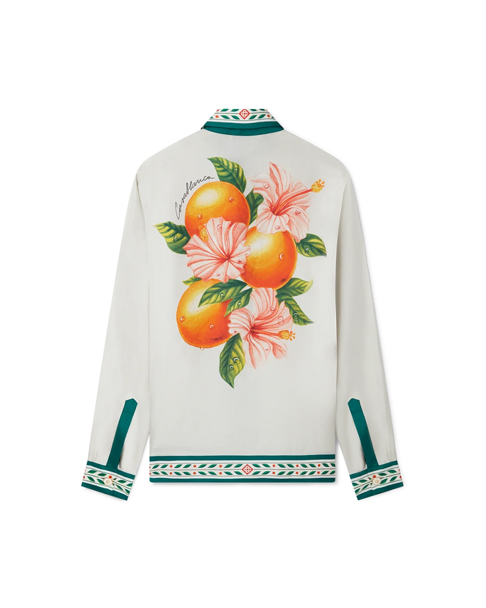 Oranges En Fleur Silk Shirt