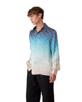 Jacquard Gradient Silk Shirt