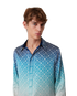 Jacquard Gradient Silk Shirt