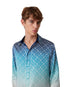 Jacquard Gradient Silk Shirt