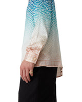 Jacquard Gradient Silk Shirt