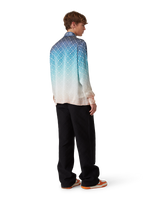 Jacquard Gradient Silk Shirt