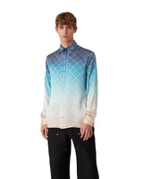 Jacquard Gradient Silk Shirt