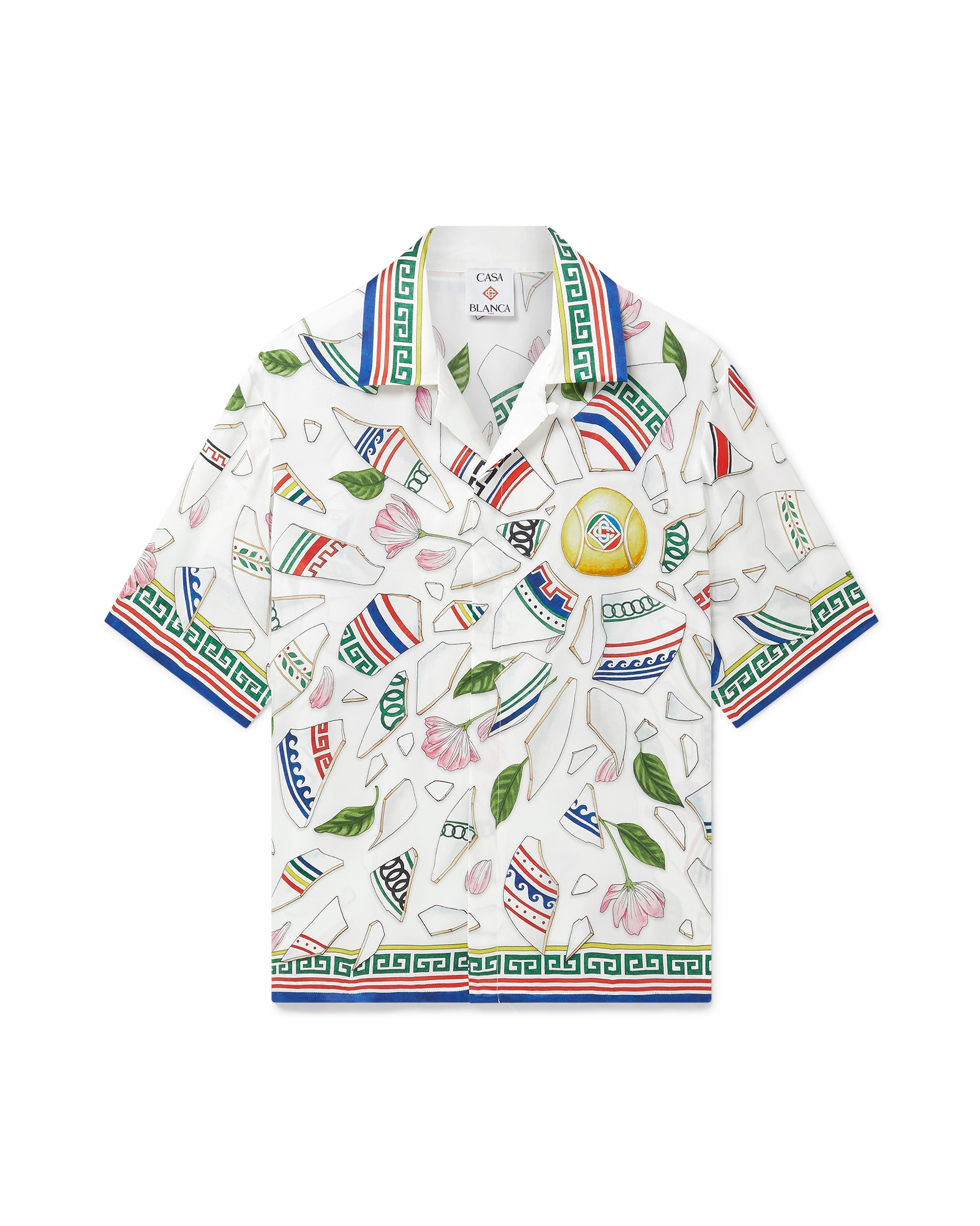 Le Vase Brise Short Sleeve Silk Shirt