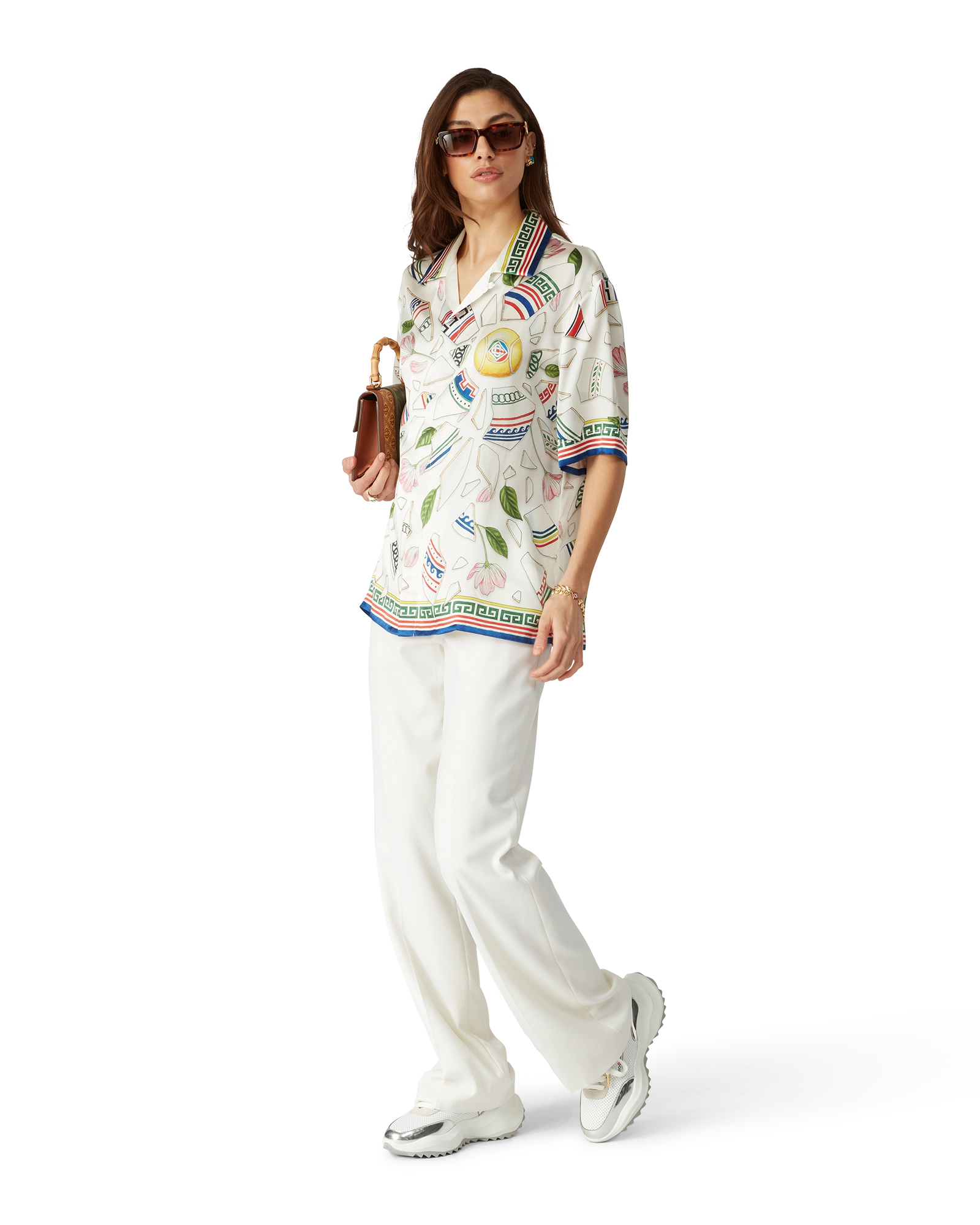 Le Vase Brise Short Sleeve Silk Shirt