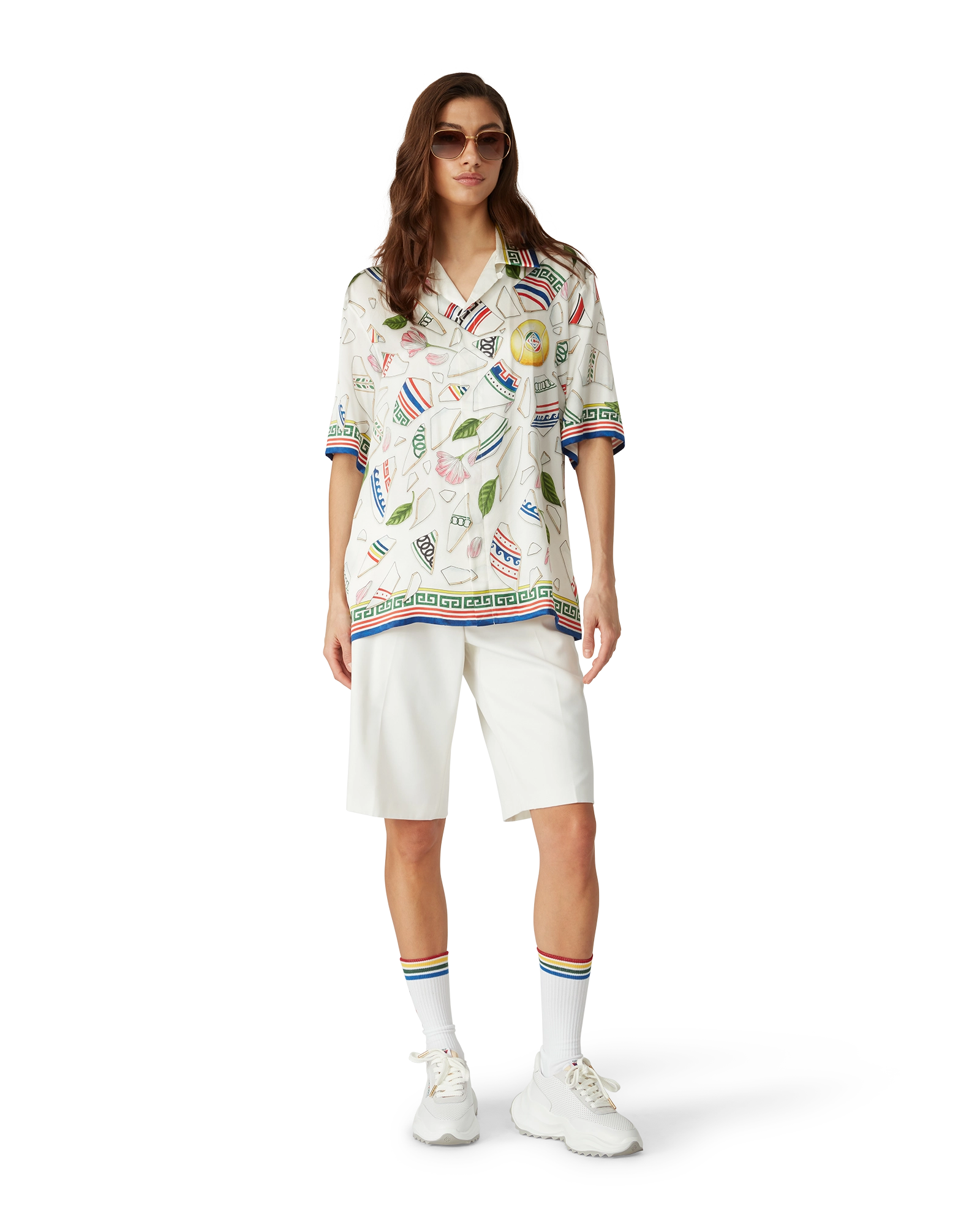 Le Vase Brise Short Sleeve Silk Shirt