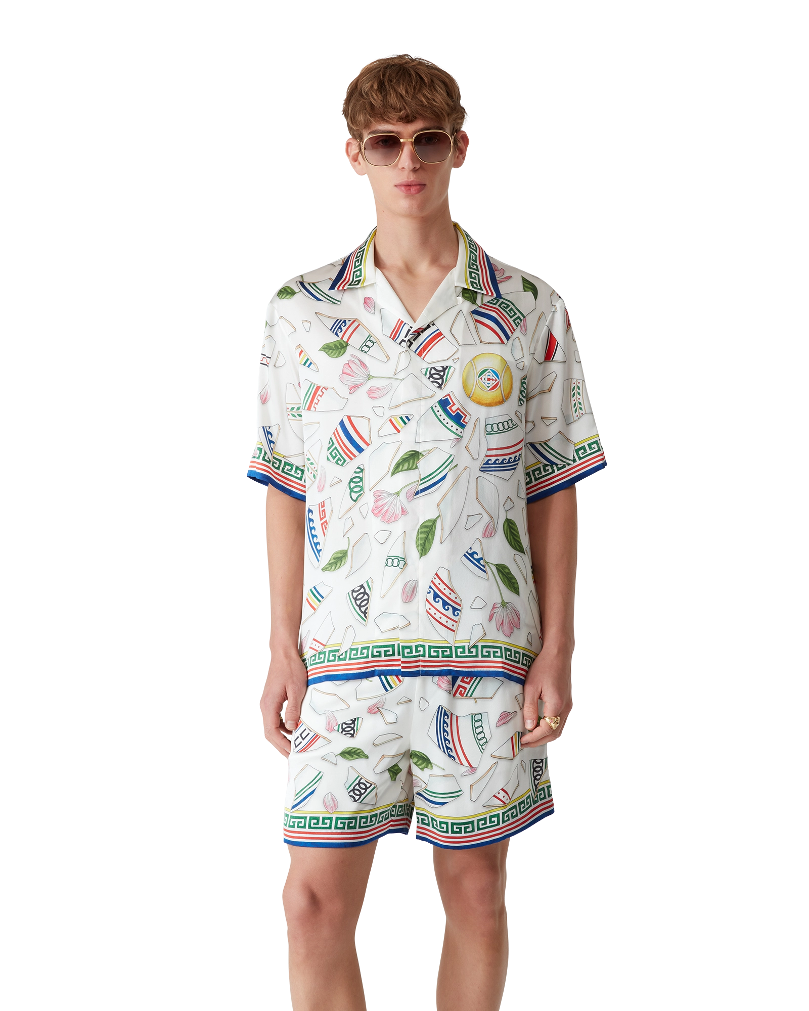 Le Vase Brise Short Sleeve Silk Shirt