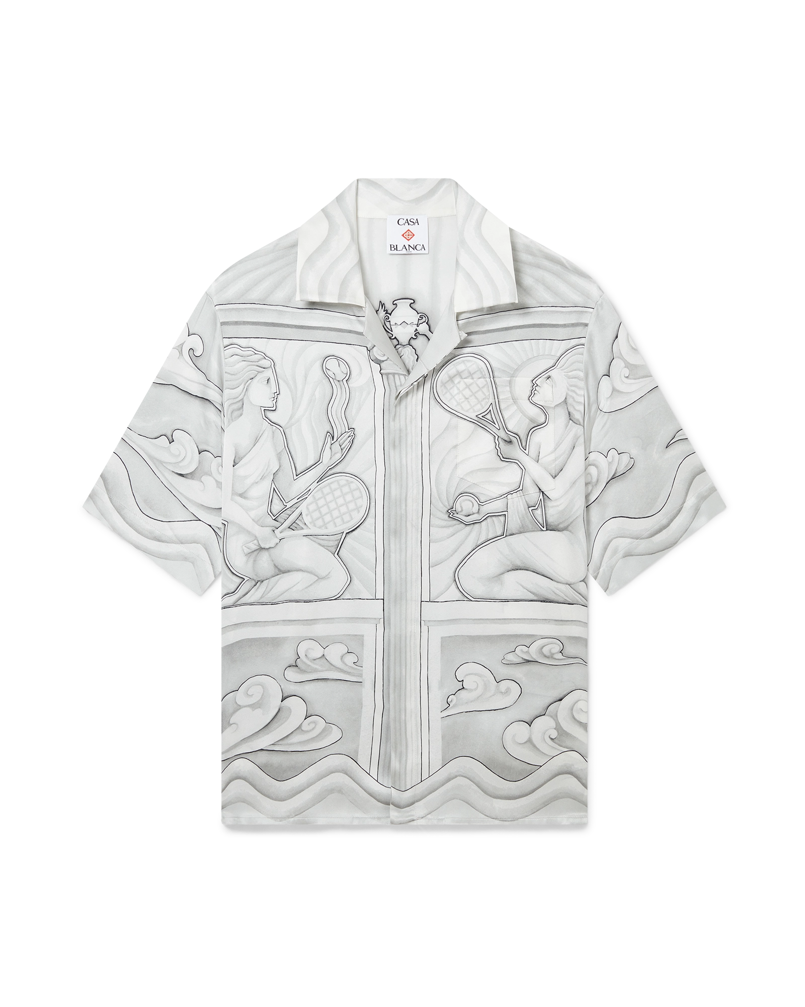 Sacred Stone Short Sleeve Silk Shirt