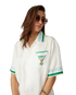 Metaphysical Tennis Icon Short Sleeve Silk Shirt