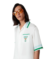 Metaphysical Tennis Icon Short Sleeve Silk Shirt