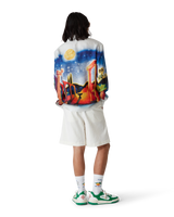 Midnight Acropolis Silk Long Sleeve Shirt