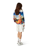 Midnight Acropolis Silk Long Sleeve Shirt