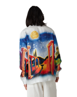 Midnight Acropolis Silk Long Sleeve Shirt