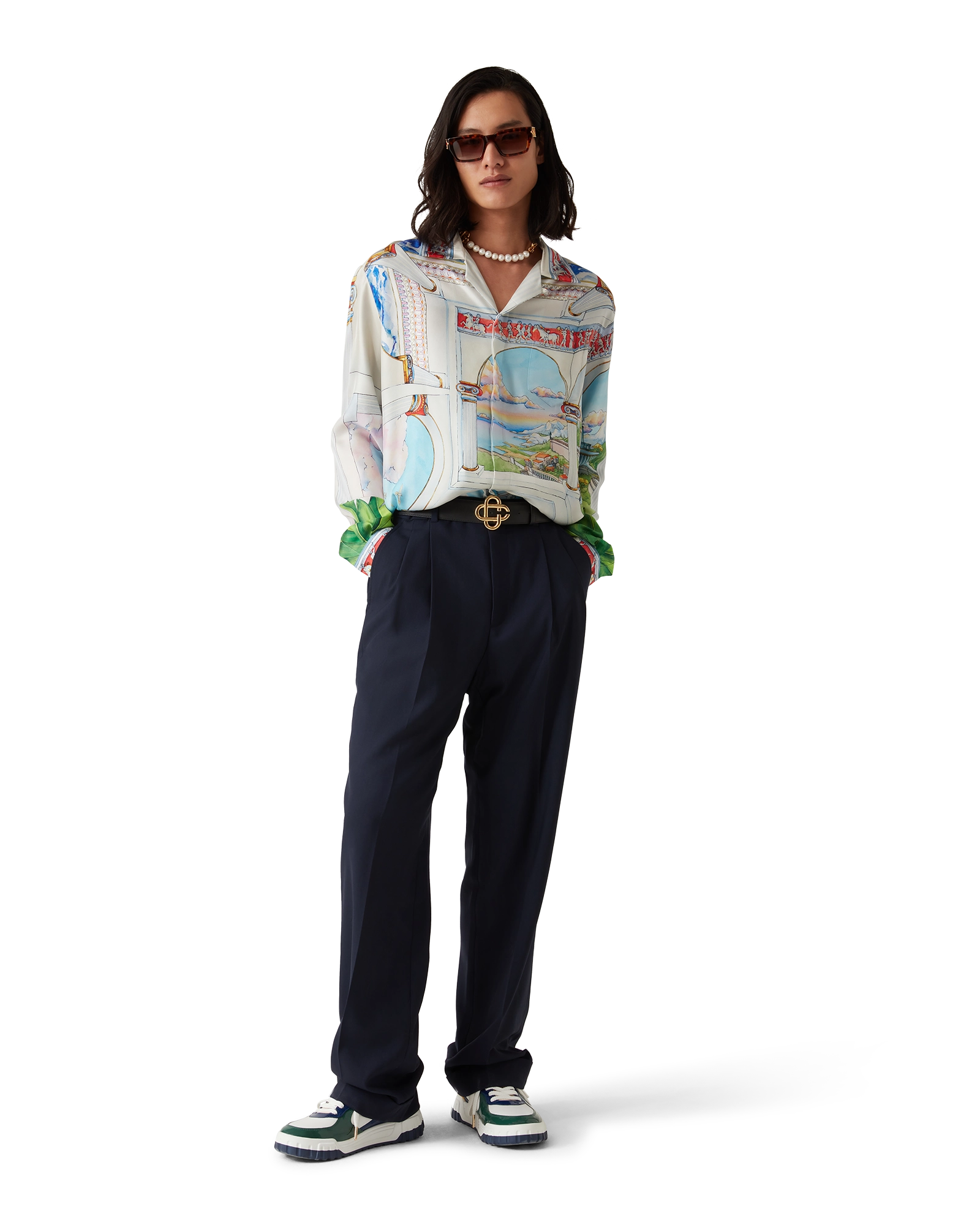 Le Passage Long Sleeve Silk Shirt