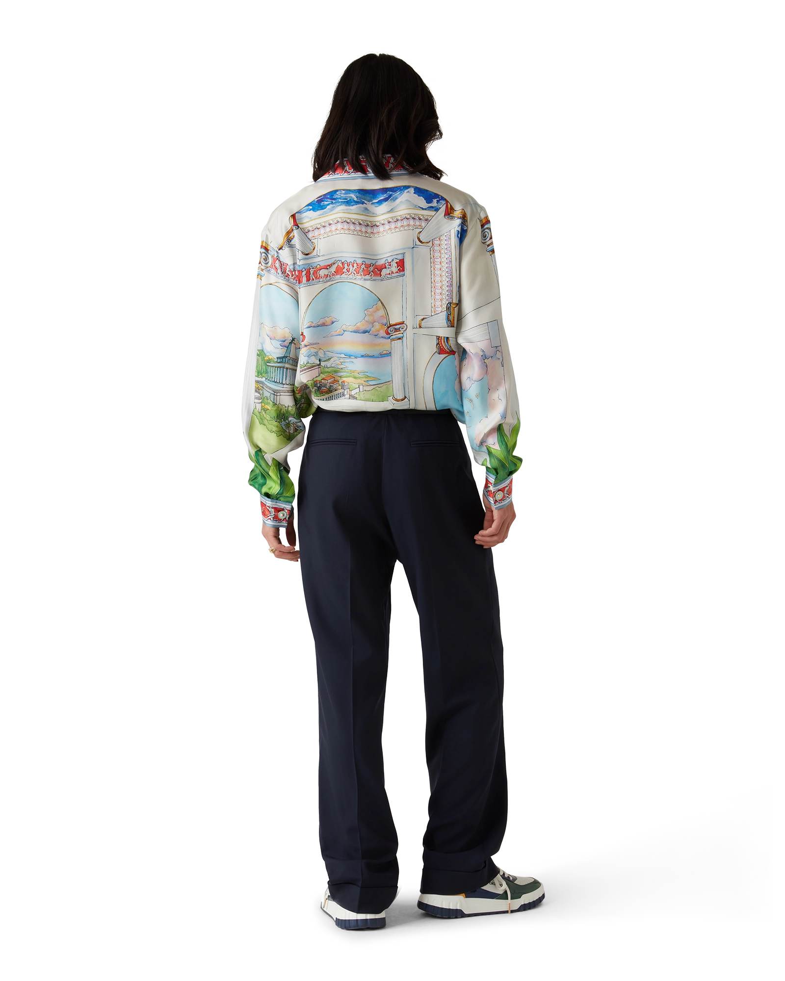 Le Passage Long Sleeve Silk Shirt