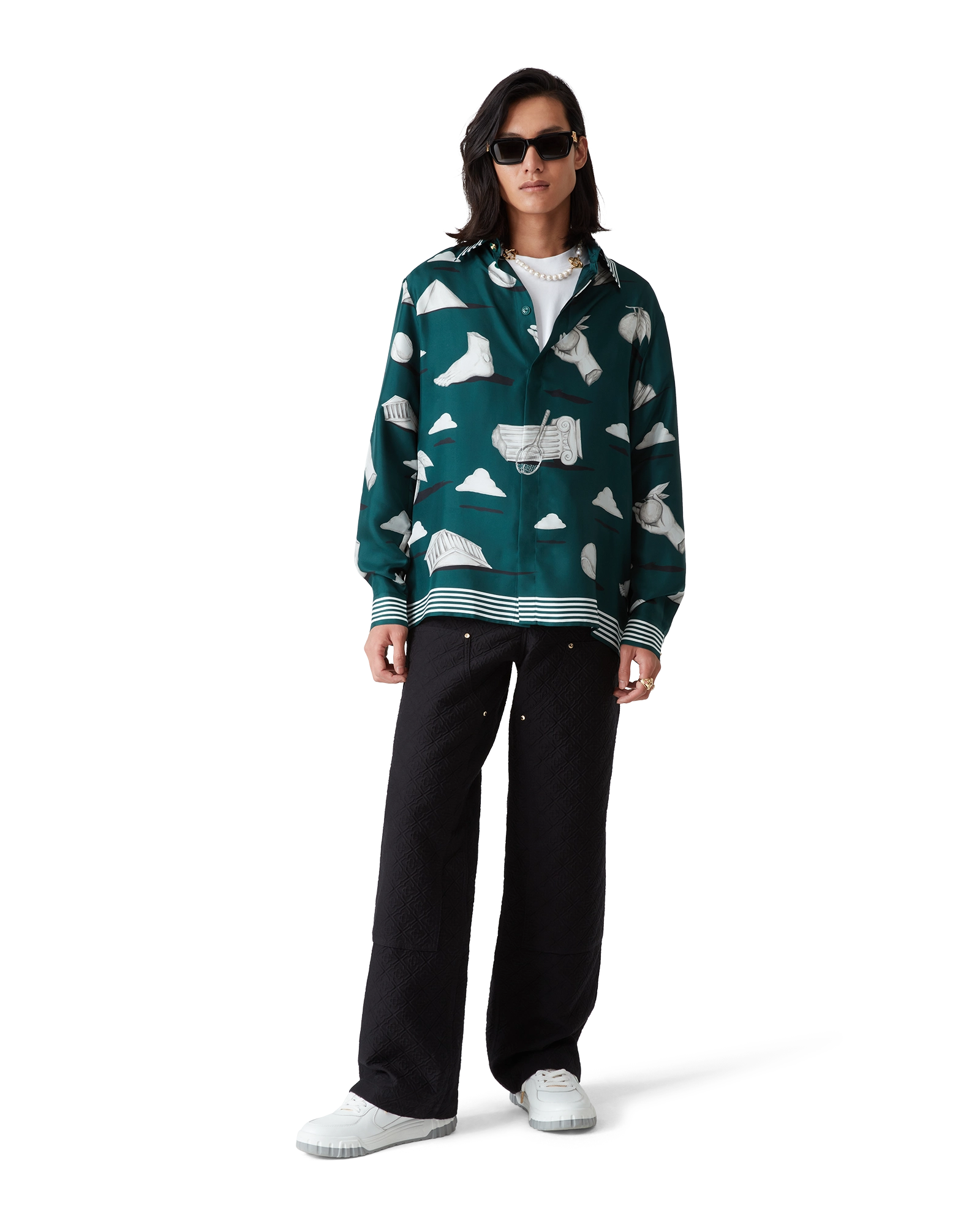 Metaphysical Long Sleeve Silk Shirt