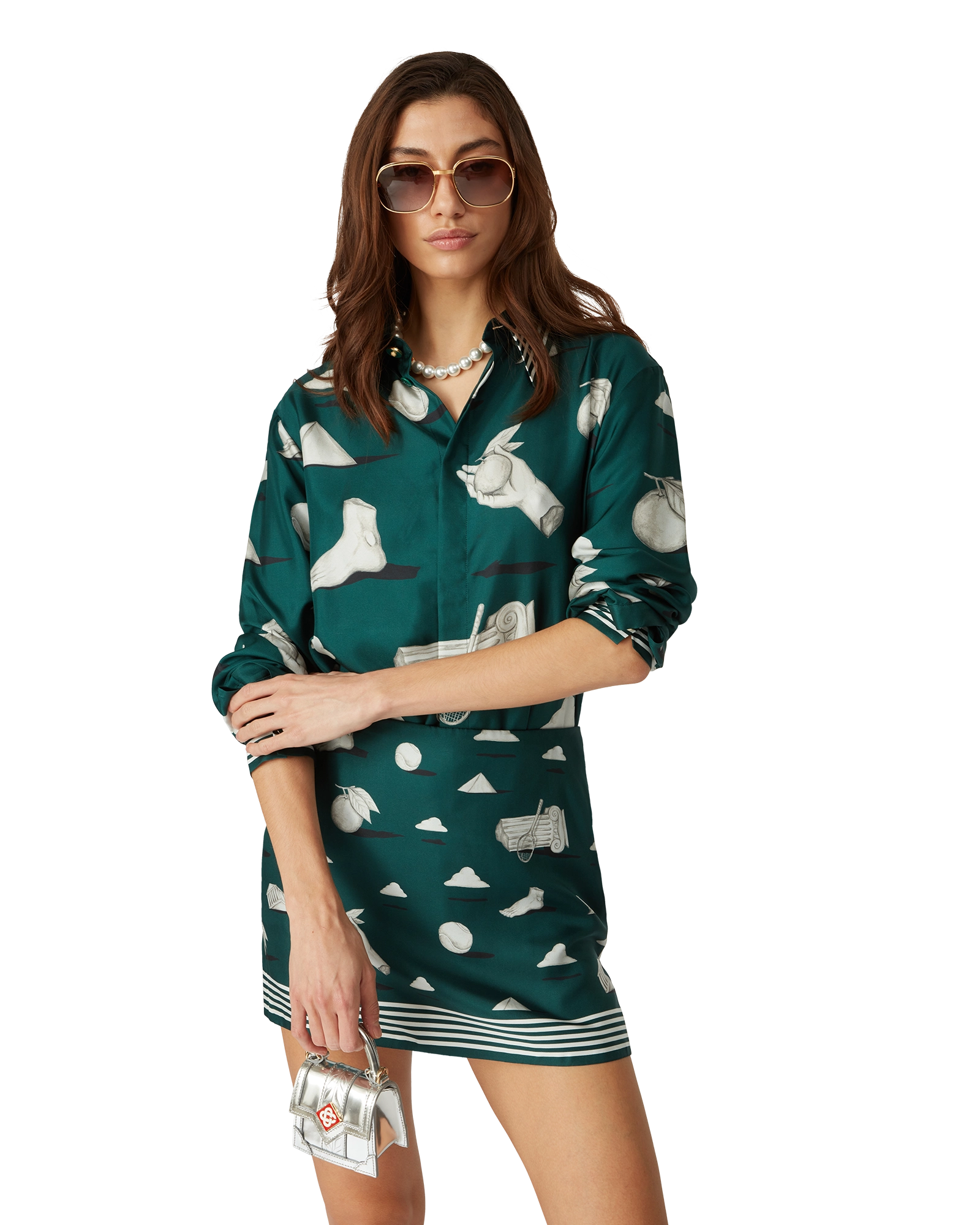 Metaphysical Long Sleeve Silk Shirt