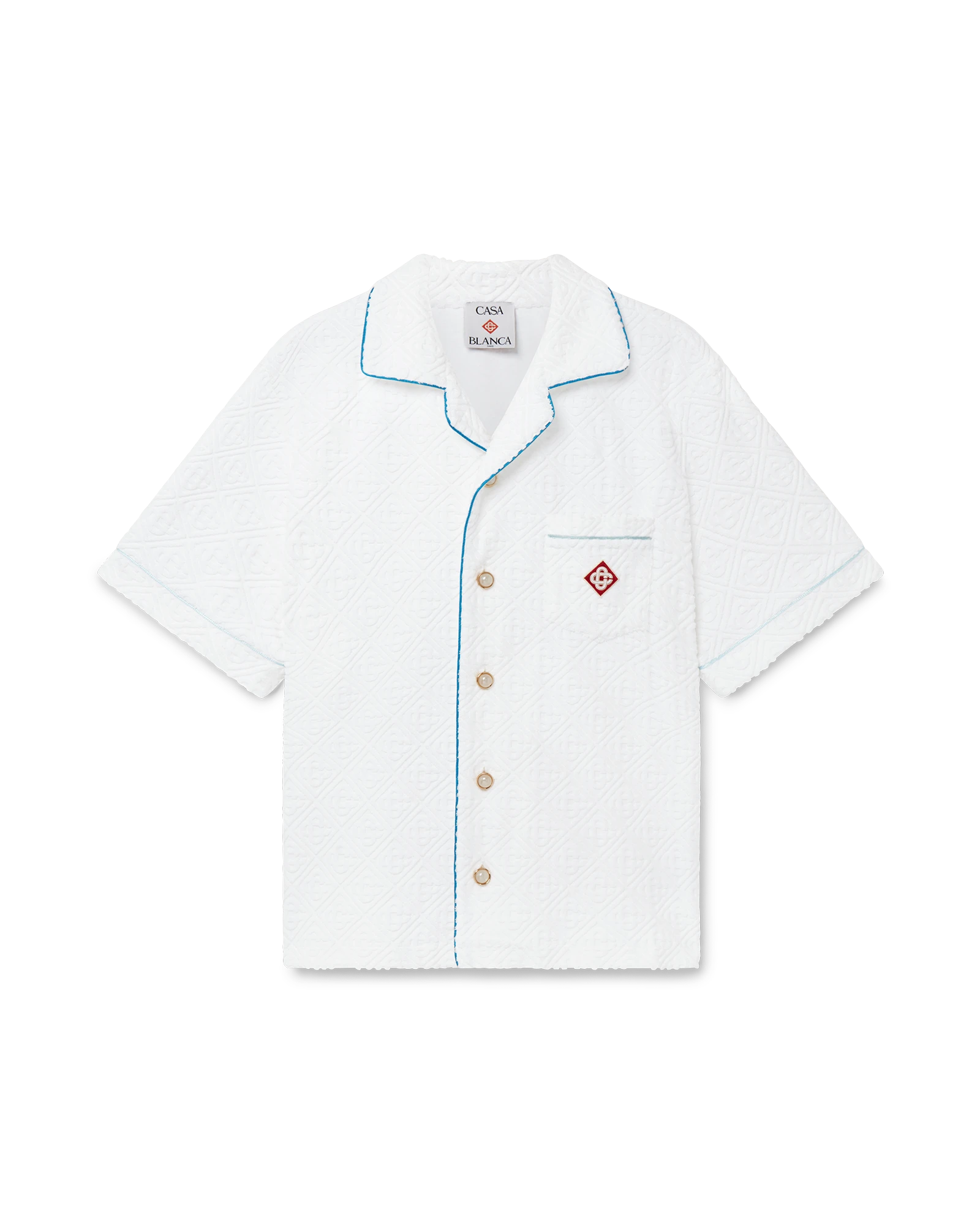 Monogram Short Sleeve Towelling Shirt