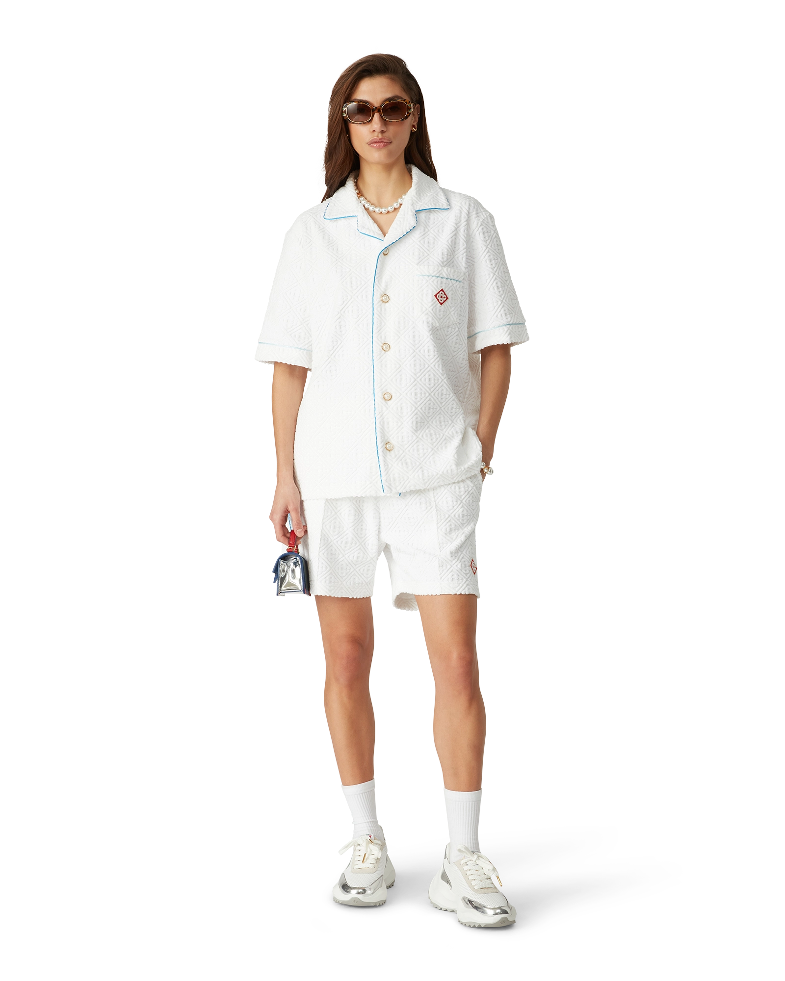 Monogram Short Sleeve Towelling Shirt