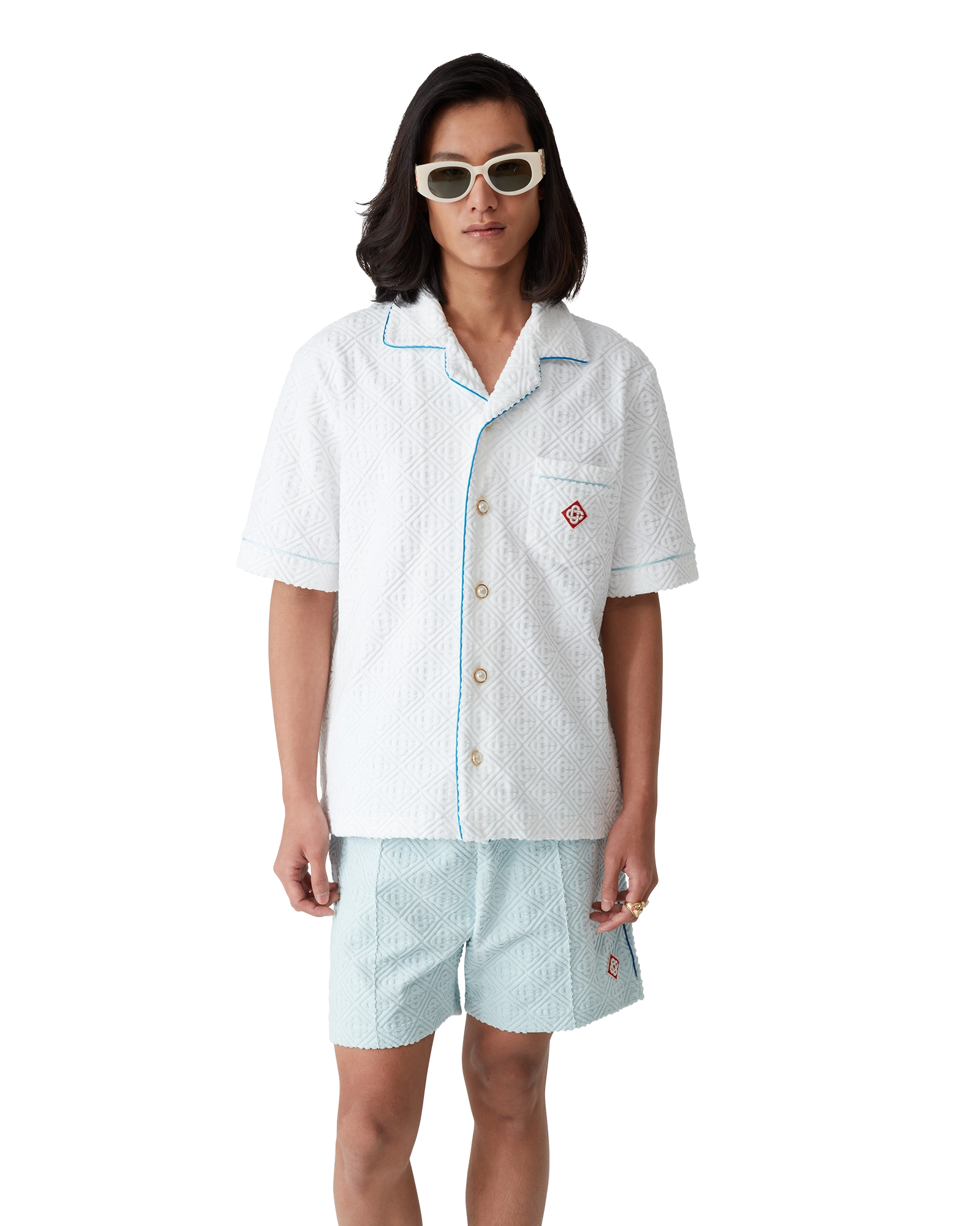 Monogram Short Sleeve Towelling Shirt