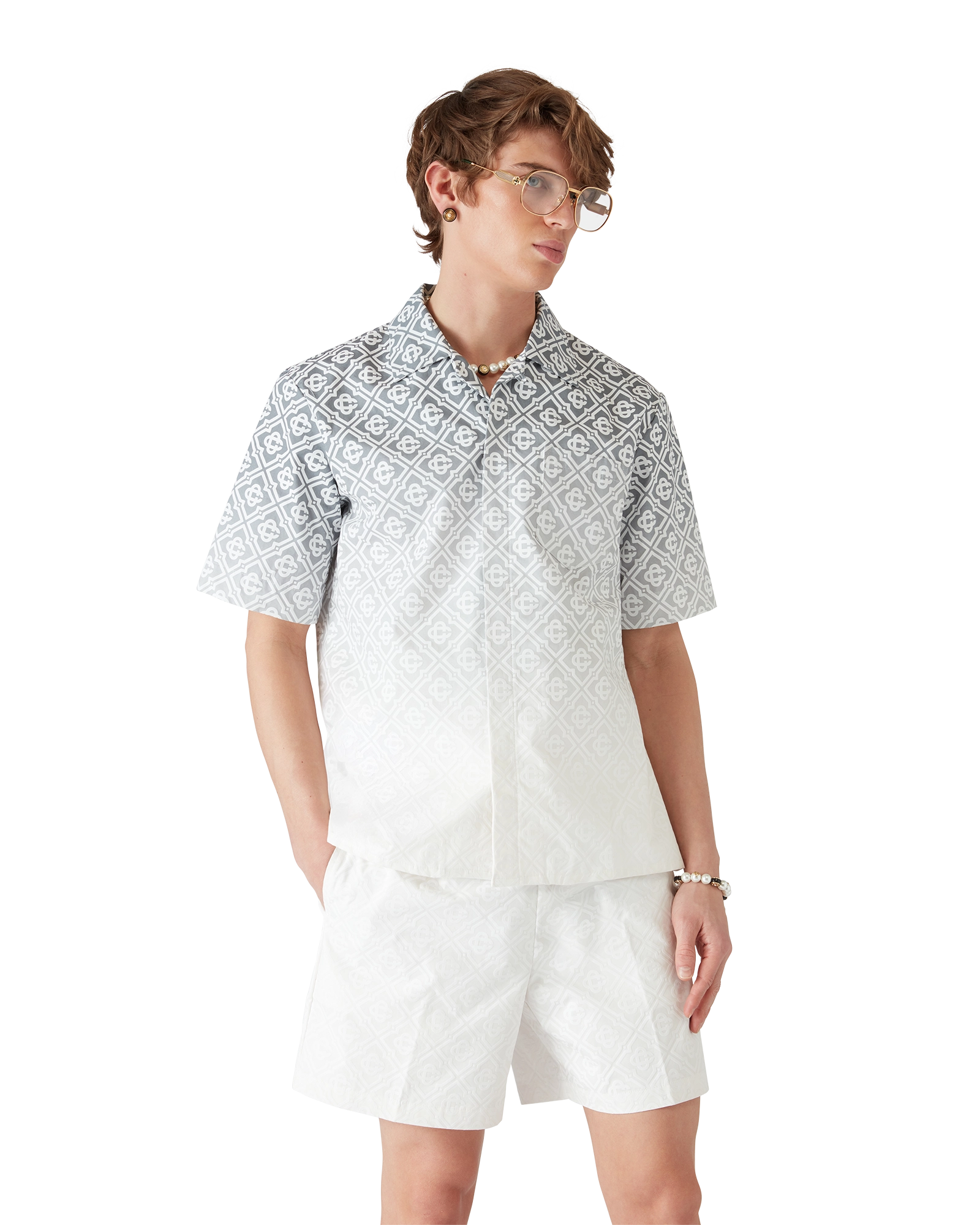 Monogram Gradient Short Sleeve Shirt