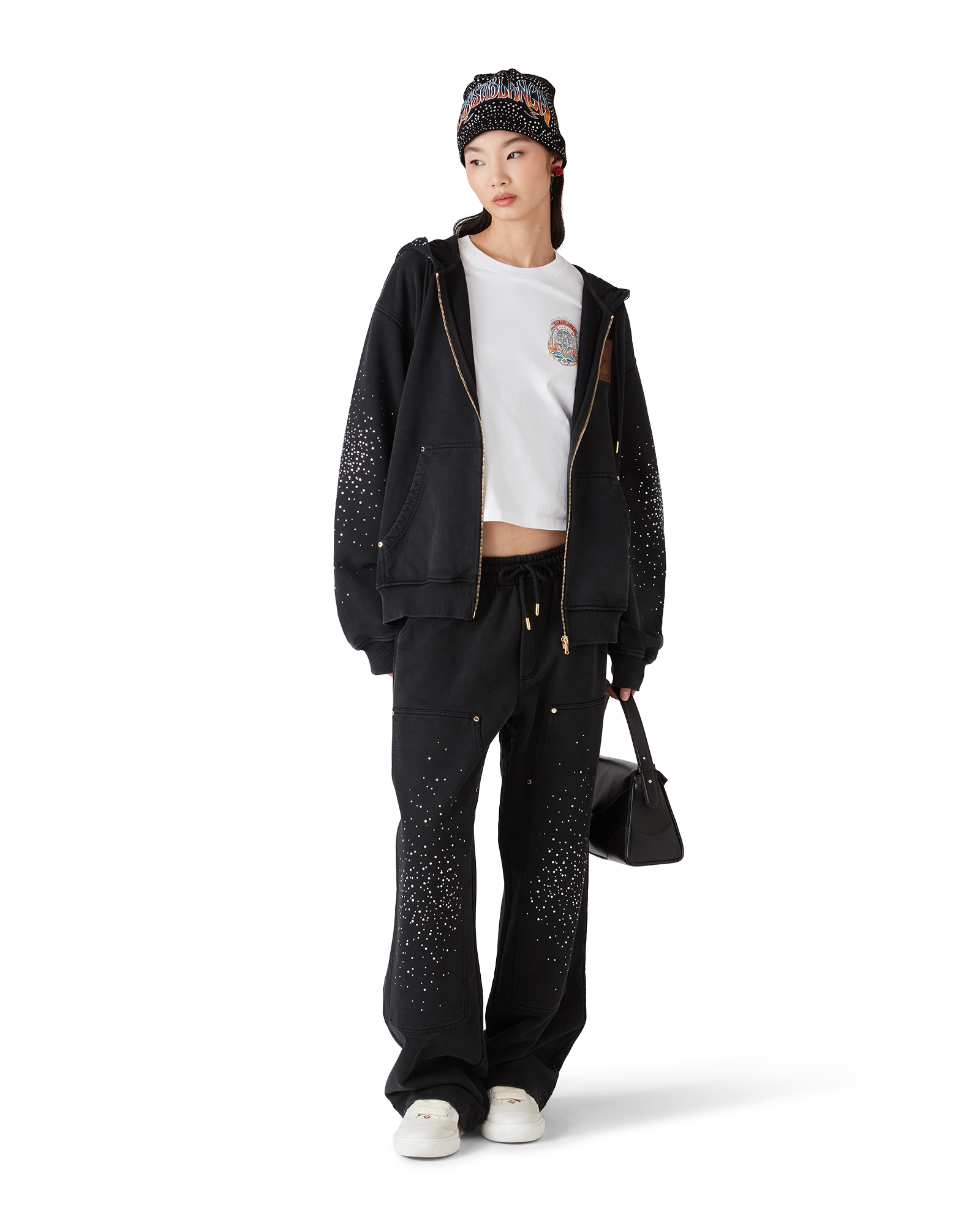 La Prémonition Crystal Embellished Sweatpants