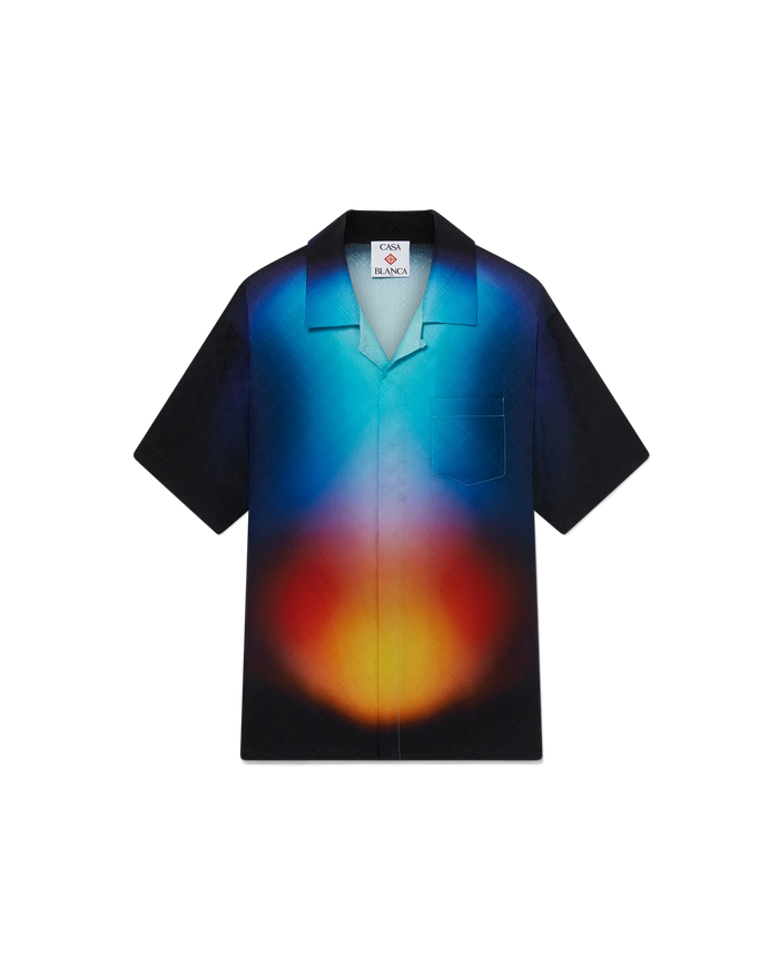 Gradient Silk Short Sleeve Shirt