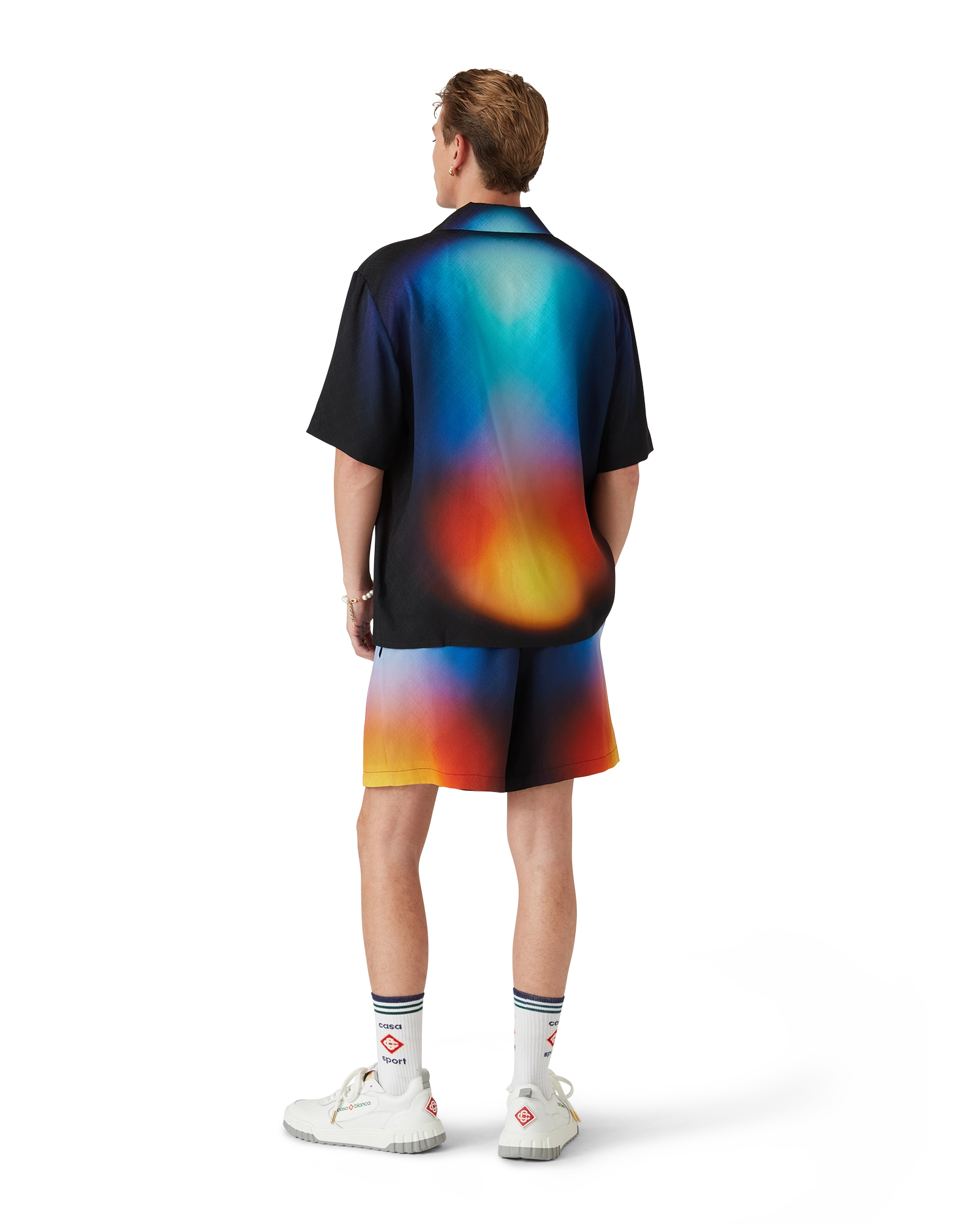 Gradient Silk Short Sleeve Shirt