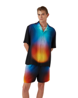 Gradient Silk Short Sleeve Shirt