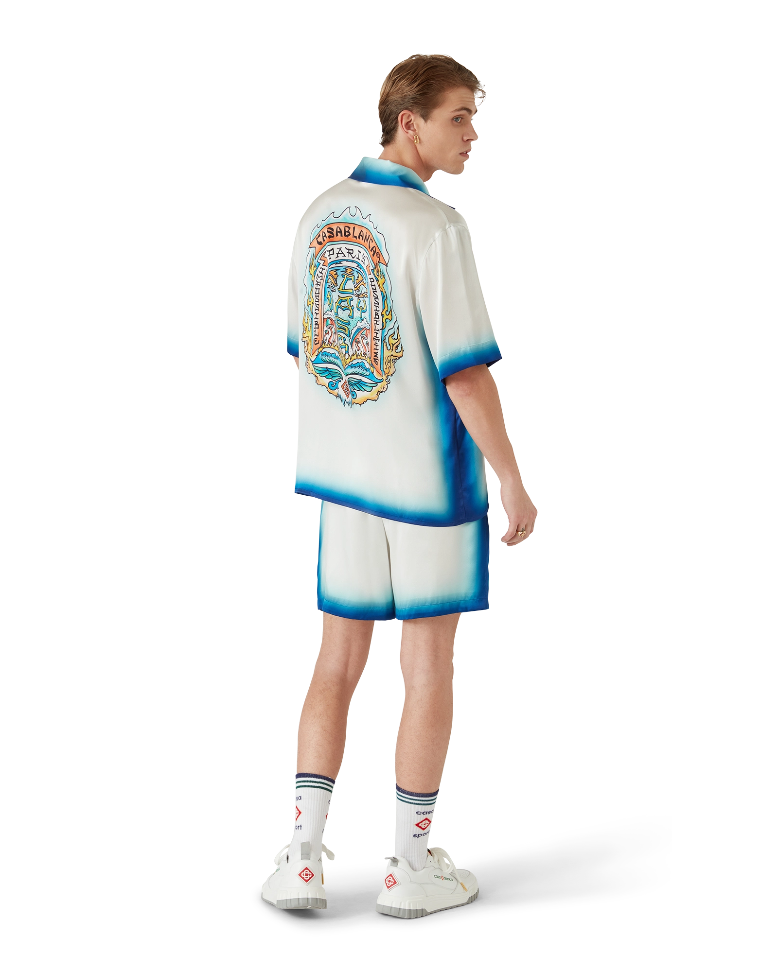 Casa Way Skate Short Sleeve Silk Shirt