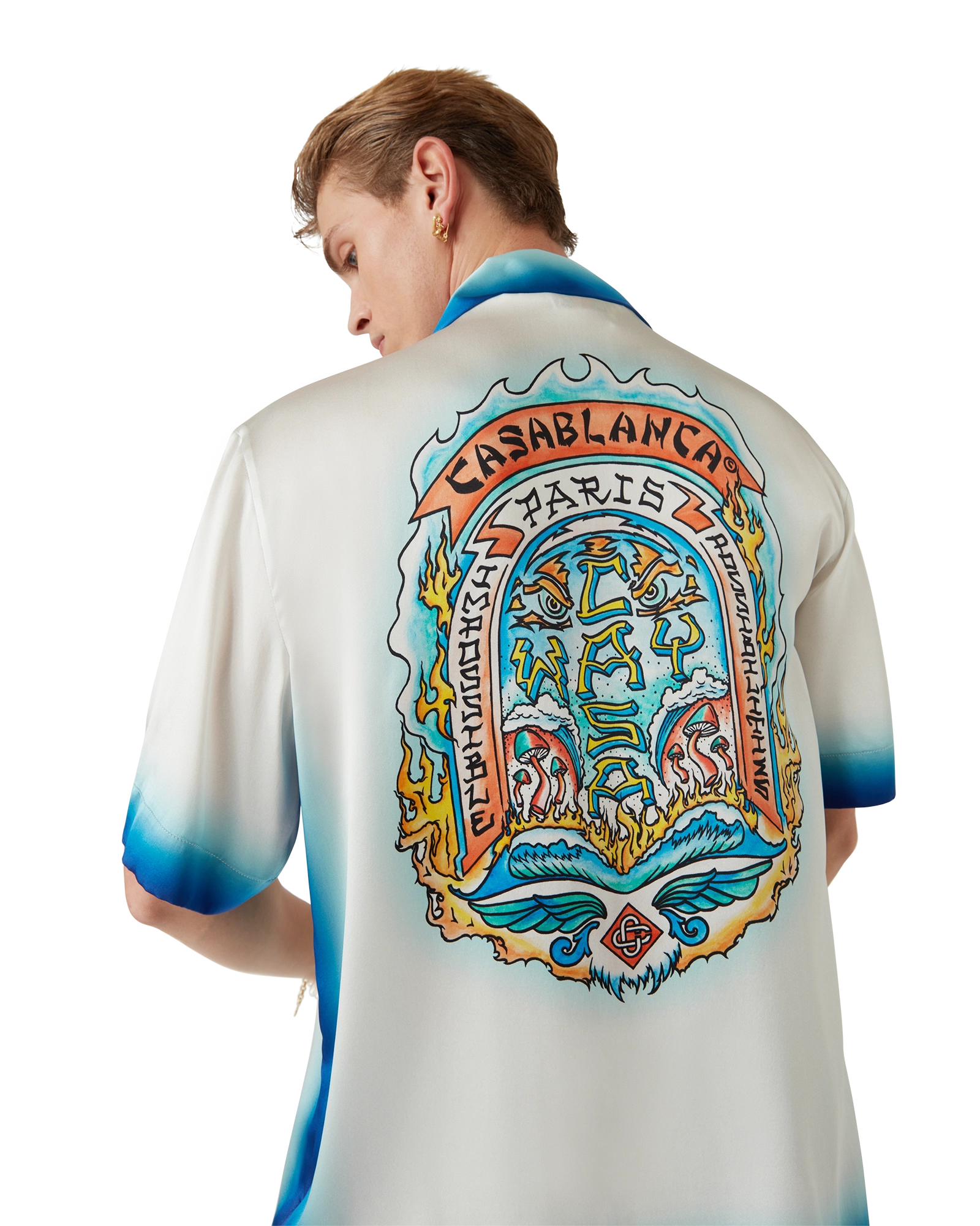 Casa Way Skate Short Sleeve Silk Shirt