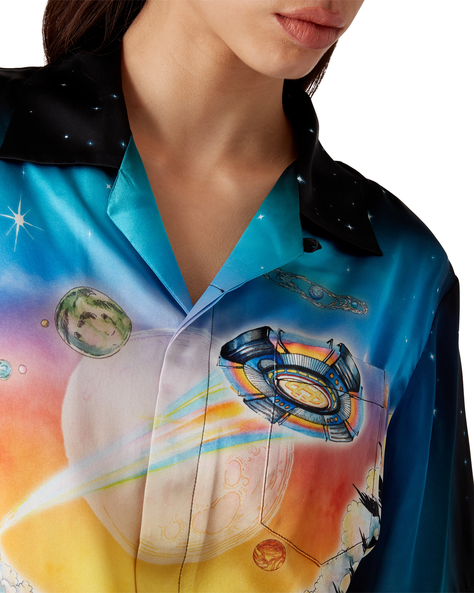 La Prémonition Short Sleeve Silk Shirt