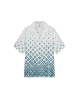 Gradient Monogram Short Sleeve Silk Shirt