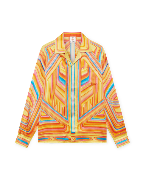 Low Rider Long Sleeve Silk Shirt | Casablanca Paris