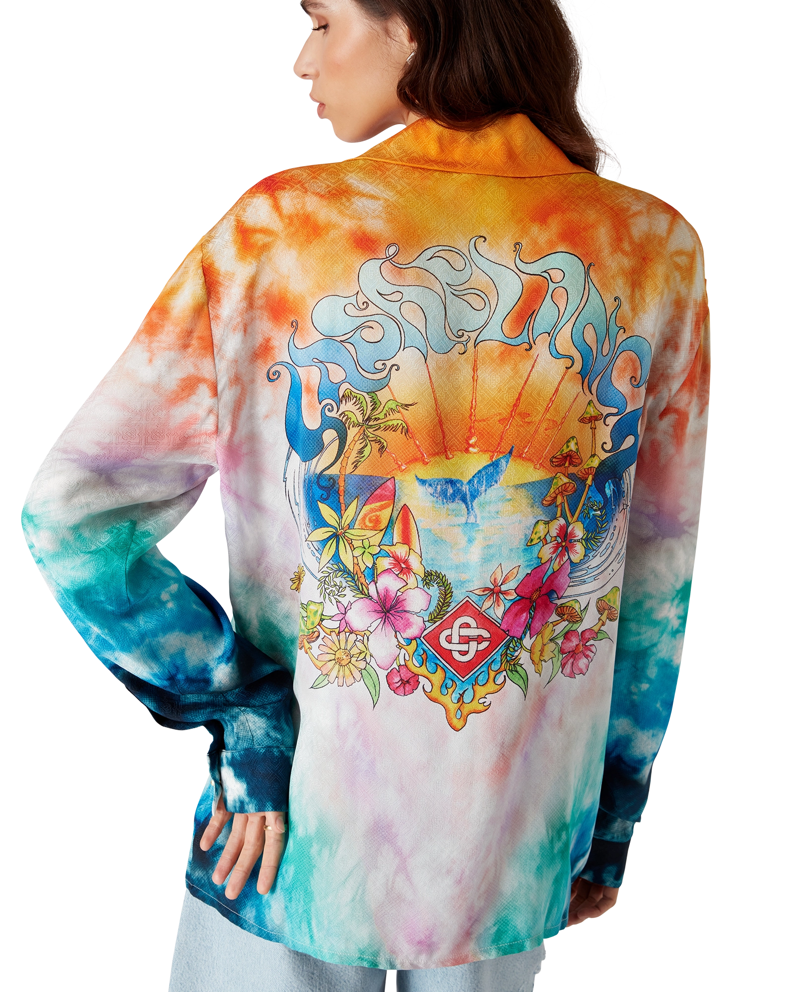 Surf Trip Long Sleeve Long Sleeve Silk Shirt