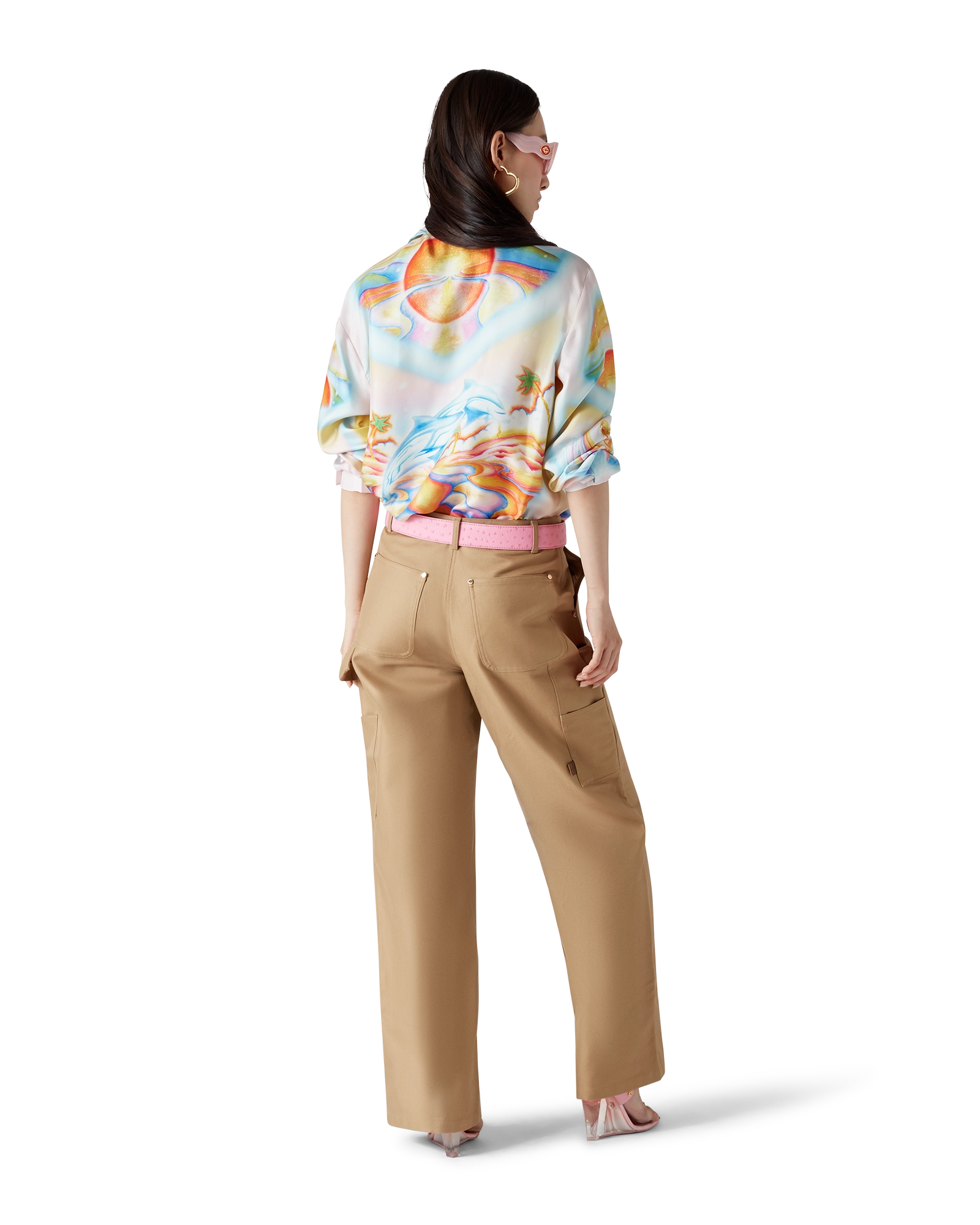 Psychedelic Nirvana Long Sleeve Silk Shirt