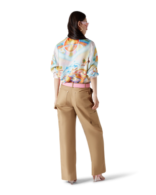 Psychedelic Nirvana Long Sleeve Silk Shirt