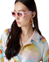 Psychedelic Nirvana Long Sleeve Silk Shirt