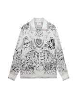 Tattoo Long Sleeve Silk Shirt