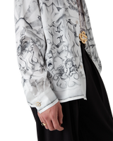 Tattoo Long Sleeve Silk Shirt