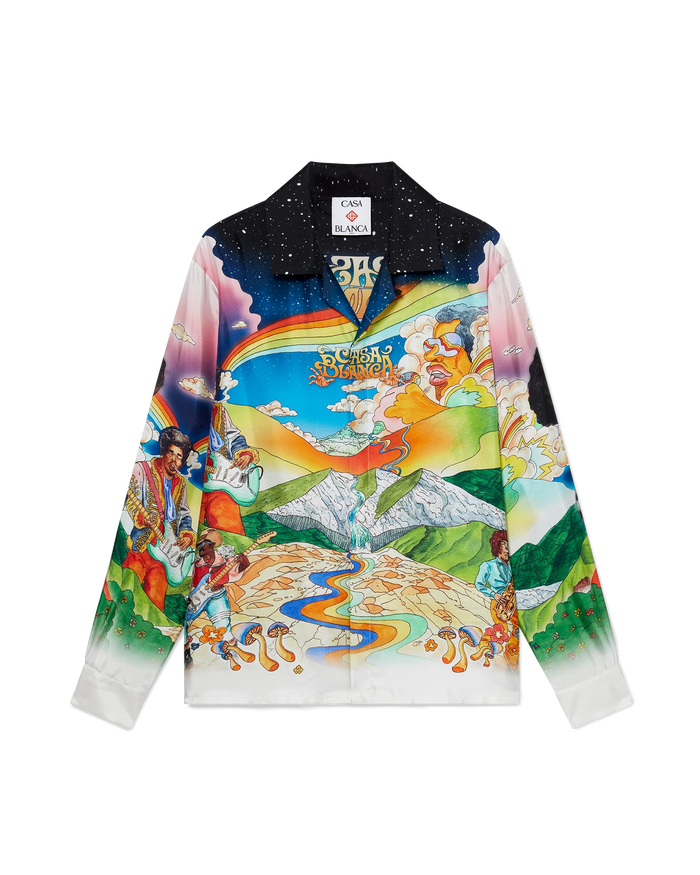 La Musique Long Sleeve Silk Shirt