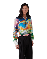 La Musique Long Sleeve Silk Shirt