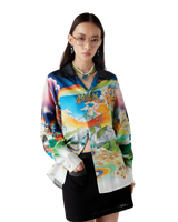 La Musique Long Sleeve Silk Shirt