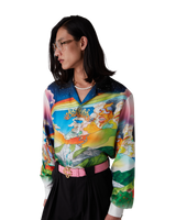 La Musique Long Sleeve Silk Shirt