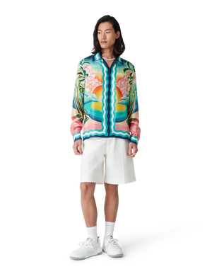 Danse De La Mer Long Sleeve Silk Shirt